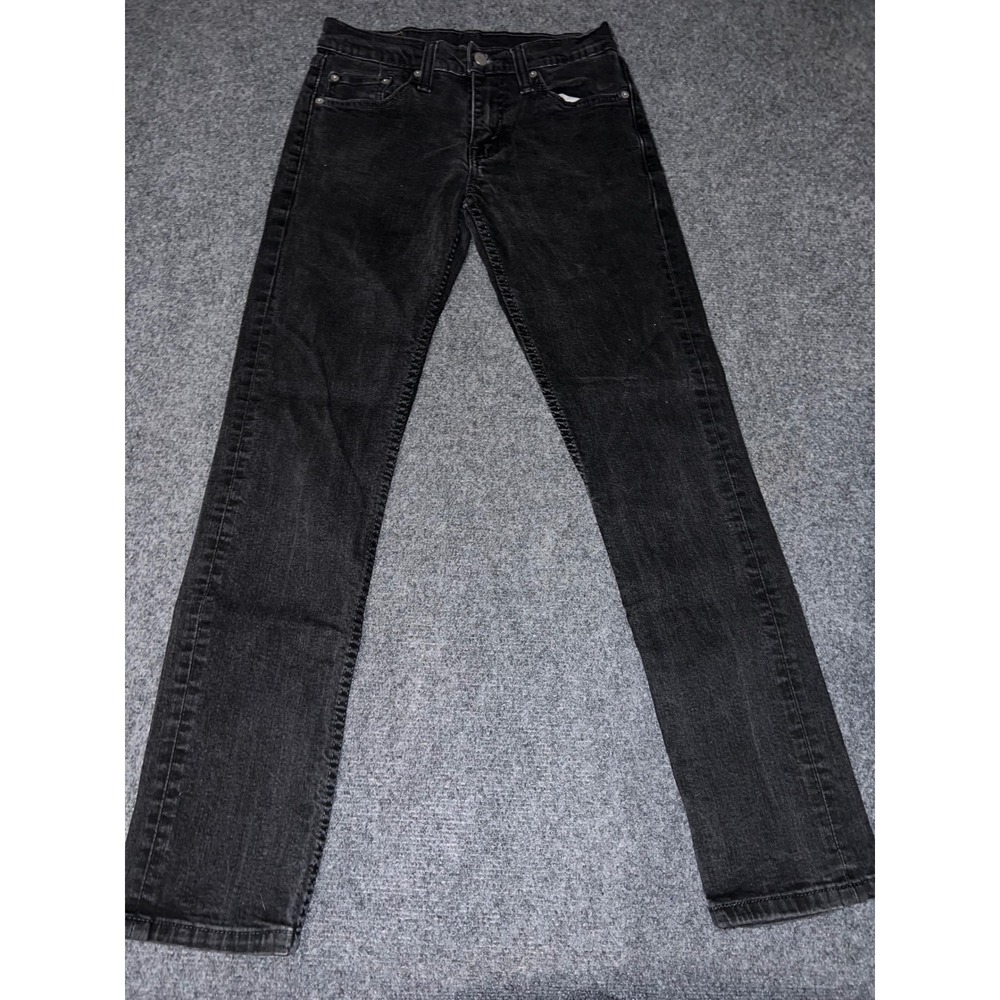 Levis 511 Slim Fit Jeans Black Denim Pants Size 29x32